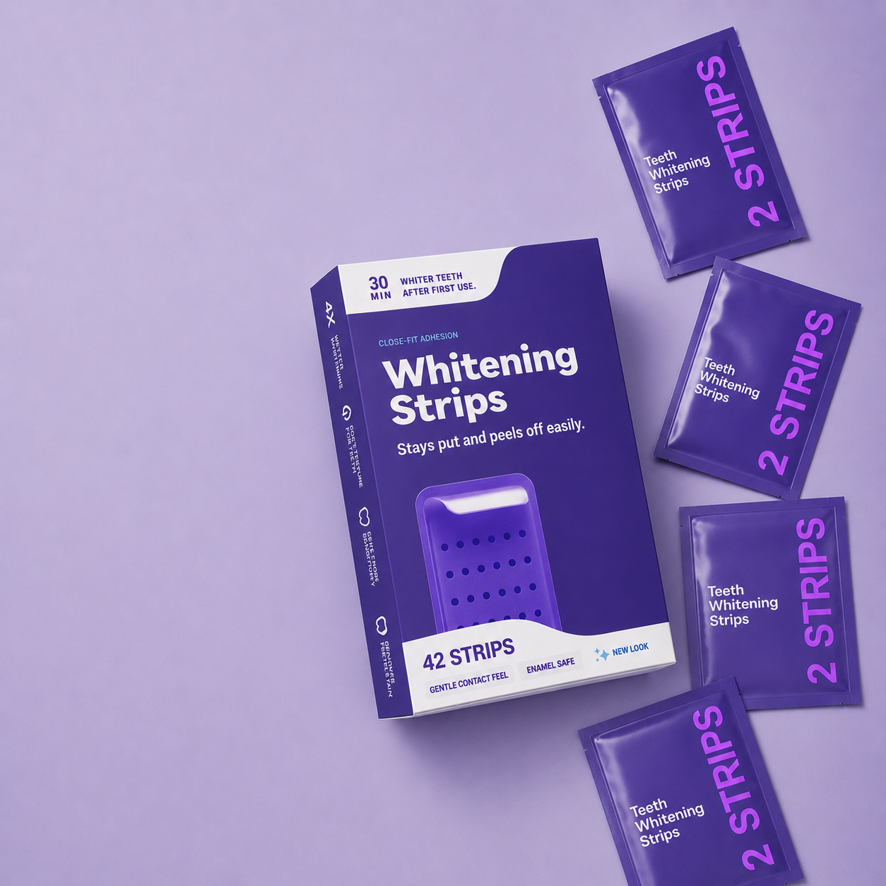 Purple PAP Whitening Strips